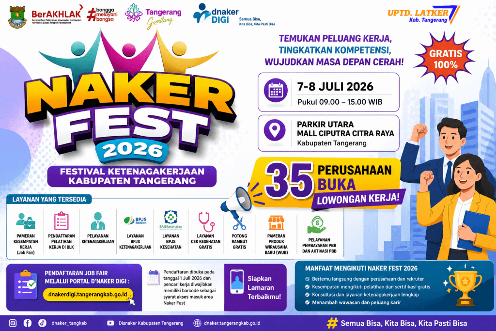 Kesempatan Emas Karir Lewat Naker Fest Kabupaten Tangerang 2026